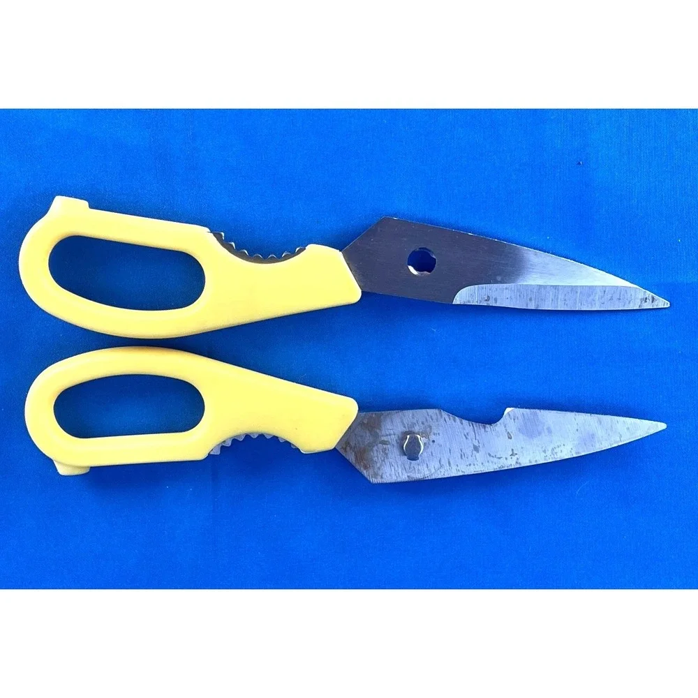 Wusthof 5558 Yellow Handle Kitchen Shears Scissors Germany Take Apart Tool